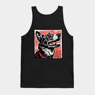 Retro Art Belgian Shepherd Dog Lover Tank Top